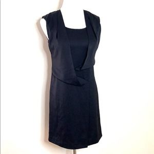 Wanko Black Drape Top Dress